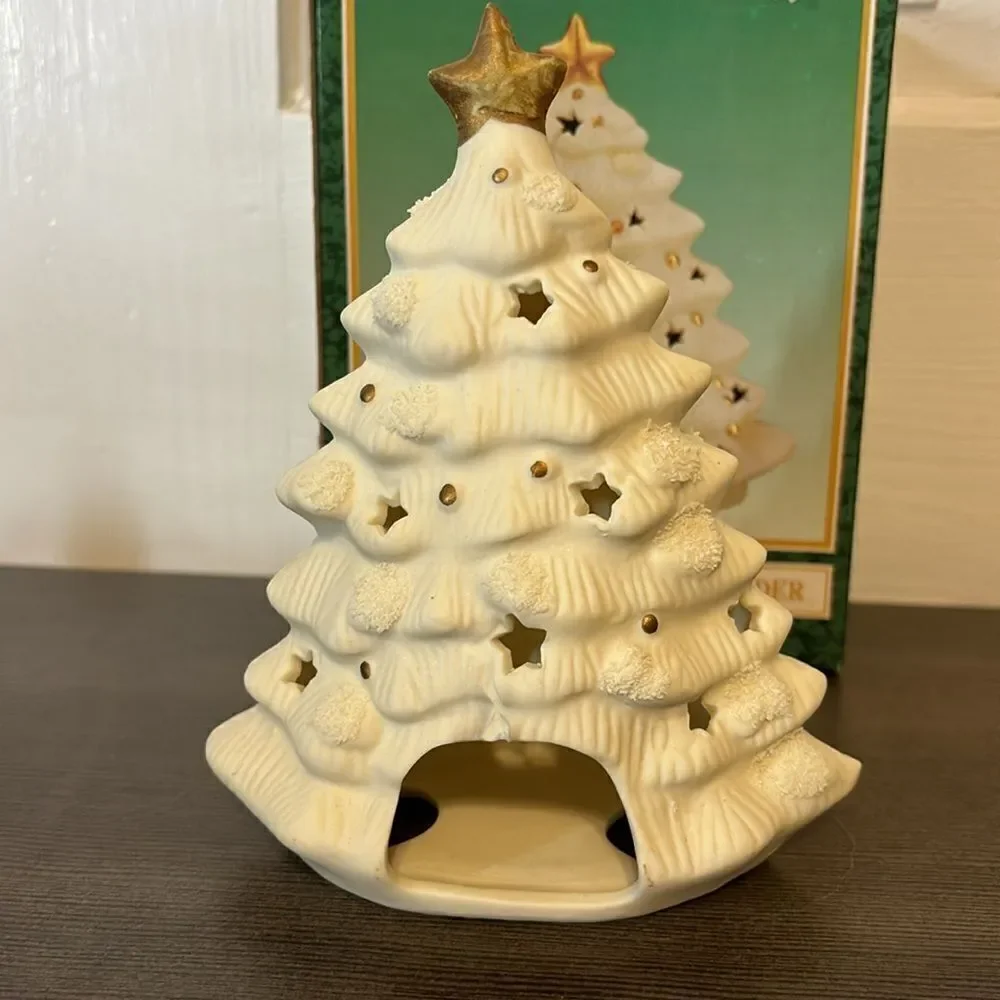 Vintage Christmas Tree Votive Holder